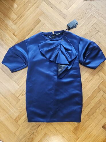 svečane duge haljine: Elisabetta Franchi L (EU 40), color - Blue, Cocktail, Other sleeves