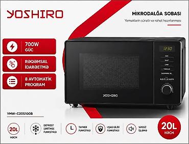 Mikrodalğalı soba Ayrıca dayanan, Mikrodalğalar ilə, rəng - Qara, Yeni