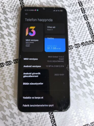 Xiaomi: Xiaomi Redmi 9, 64 GB, rəng - Boz, 
 Sensor, Barmaq izi, İki sim kartlı