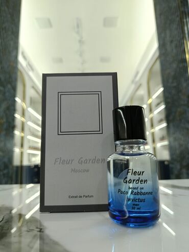 narkotik duxu: Məhsul: Paco Rabanne Invictus” (men) Həcm: 30 ml Mənşə: Fleur Garden