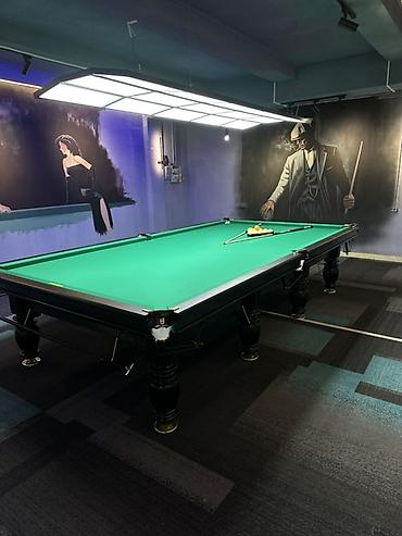 Бильярдные столы: Бильярдный стол для русского бильярда с полным оснащением. 12 фут — 11
