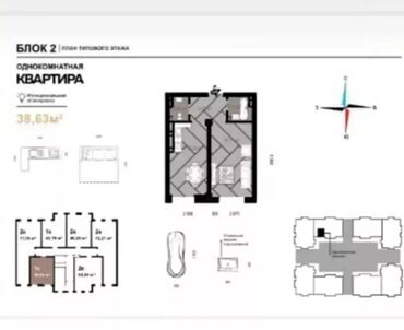 Продажа квартир: 1 комната, 39 м², Элитка, 4 этаж, Евроремонт