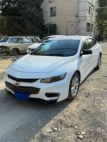 Chevrolet: Chevrolet Malibu – ağ rəngli, sedan kuzov. Xüsusiyyətlər: - — 4