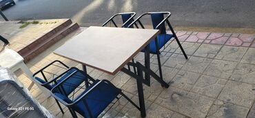 Stullar: Mətbəx üçün, Yeni, Qatlanmayan, rəng - Göy Stul — 12