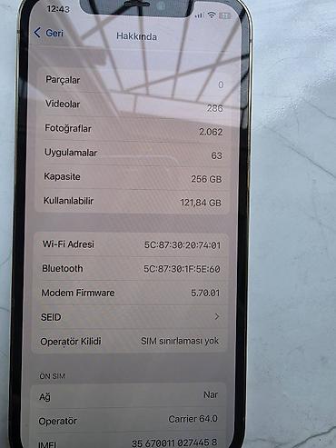 iphone 12 pro ucuz: IPhone 12 Pro, 256 GB, Qızılı, Face ID — 2