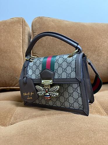 Сумка-тоут/сумка через плечо в стиле Gucci с фирменным монограммным