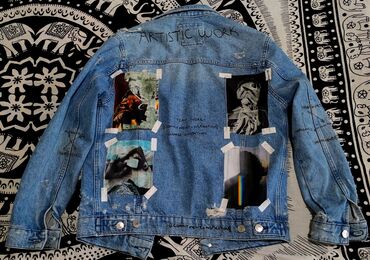 куртка джинсовая мужская: Куртка M (EU 38), цвет - Голубой