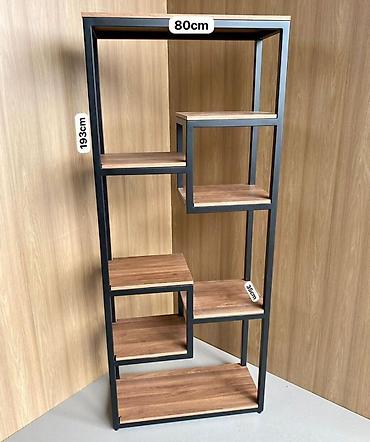 study table: Этажерка/стеллаж в индустриальном стиле. - Габариты: высота 193 см — 1