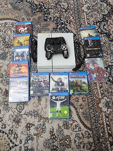 сколько стоит плейстейшн 4: Комплект PlayStation 4 (белая консоль) с аксессуарами и играми. В — 1