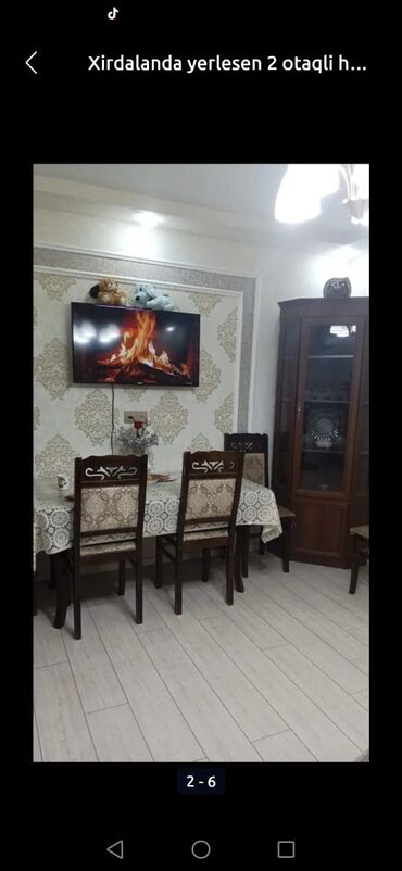 lalafo sabran da evler: 2 otaqlı, 60 kv. m, Kredit yoxdur, Orta təmir