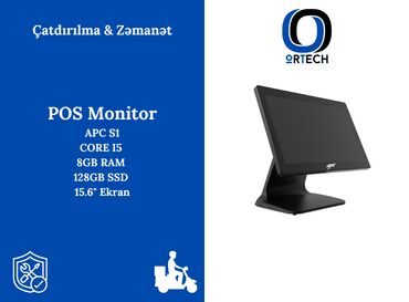 Gözəllik və estetika avadanlığı: 🖥️ Model: APC OCOM P1519 — Core i5, 8 GB RAM, 128 GB SSD, 15.6″ ekran