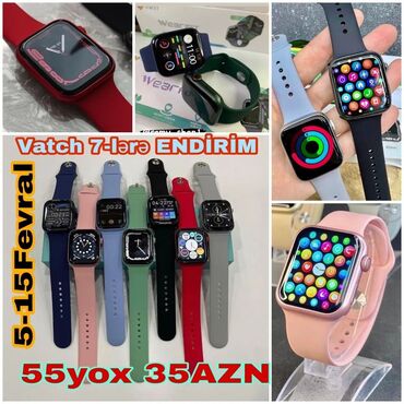 apple 13: Yeni Apple Watch series 7 55AZN yox, 35 AZN🔥🔥🔥 👉ENDİRİM məhsul bitənə