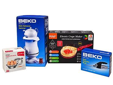 işlənmiş samovar: Mətbəx dəsti – 4 məhsul 1) Beko BKK 2111 P Dem Semaver (Samovar) - — 1