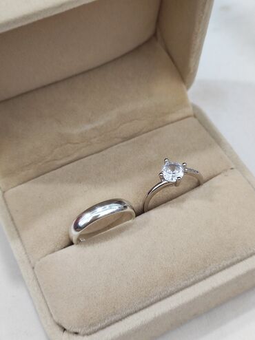 кольцо для: Кольца 2в1 Серебро 925 пробы Размеры имеются Цена за пару Для