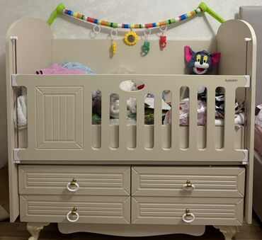 декоративная мебель: Oğlan və qız üçün, Dördbucaq, Beşik, Matrassız, Yellənmə mexanizm ilə
