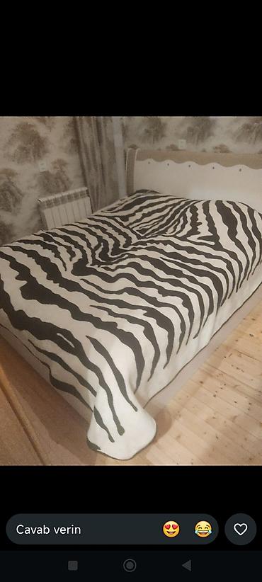 dini hediyeler: Zebra naxışlı iki nəfərlik yorğan/örtük - Rəng: ağ-qara, zebra printi — 1