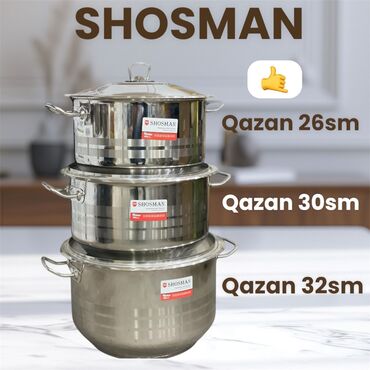 Süfrə qab-qacaqı: Qazan, rəng - Gümüşü, Türkiyə