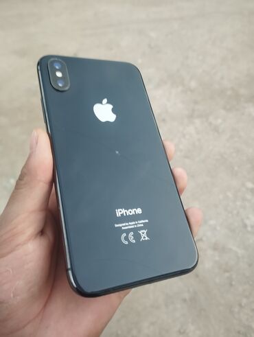 мощные ноутбуки: IPhone X, Б/у, 64 ГБ, Черный, Защитное стекло, Чехол, 100 %