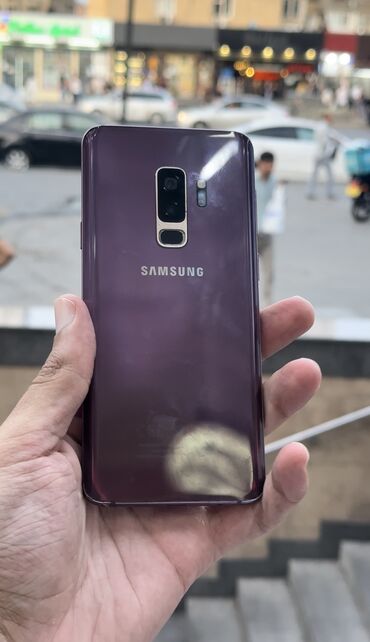 флай телефон сенсорный: Samsung Galaxy S9 Plus, 64 GB, rəng - Bənövşəyi, İki sim kartlı, Face ID, Barmaq izi