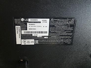 Televizorlar: LG 43LK6000PLF 43" LED televizor Xüsusiyyətlər: - Ekran: 43 düym — 2