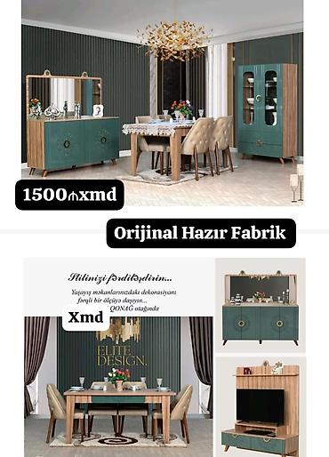 prixoji mebel 2025: Qonaq otağı üçün “Elite Design” mebel dəsti Tərkib: - Yemək masası və — 1
