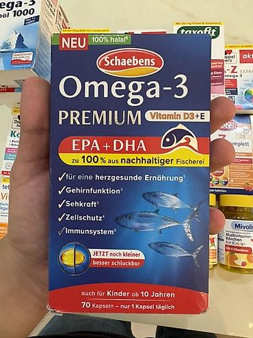 Schaebens Omega-3 Premium – Vitamin D3 və E ilə - EPA + DHA tərkibli