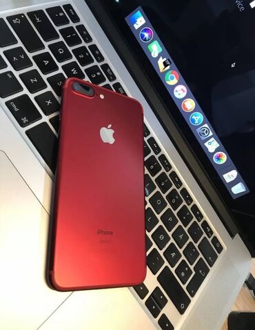 iphone 5c купить: IPhone 7 Plus, Б/у, 128 ГБ, Красный, Чехол, 68 %