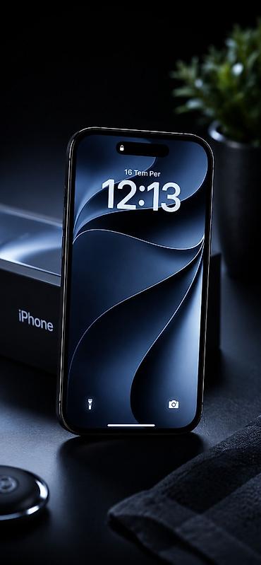 iphone 16 pro qara: IPhone 16 Pro, 128 GB, Black Titanium, Face ID — 1