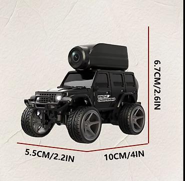 вертолетик в машину: Мини‑внедорожник KF32 (масштаб 1:64) с камерой и пультом — 3