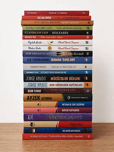 Книги и журналы: Yeni və ikinci əl kitablar 1-2 manatdan başlayan qiymətlərlə, hər biri — 5