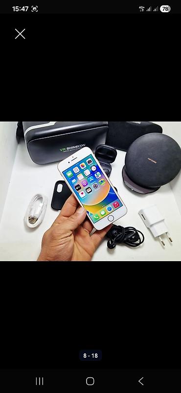 Apple iPhone: IPhone 8, Б/у, 256 ГБ, Золотой, Наушники, 100 % — 1