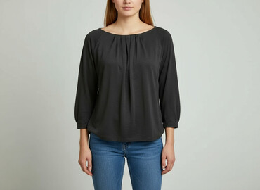 dzianinowa bluzki z długim rękawem: Women's blouse, size M