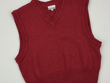 czerwona bluzki w serek: Sweter, S, stan - Dobry