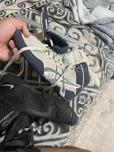 борцовские трико: Мужские кроссовки, 36.5, 37, Asics, Б/у, цвет - Серый — 10