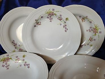 bicikle type 1: Tanjiri Boris Kidric porcelan Jugoslavija iz 70ih.godina. Tanjiri — 4
