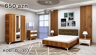 Yataq otağı dəstləri: İkinəfərlik çarpayı, Dolab, Komod, 2 tumba, Rusiya, Yeni — 6