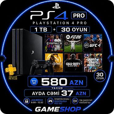 PS4 Pro oyun komplekti - PlayStation 4 Pro konsolu - Yaddaş: 1 TB - lalafo.az -da PS4 Pro oyun komplekti - PlayStation 4 Pro konsolu - Yaddaş: 1 TB -
