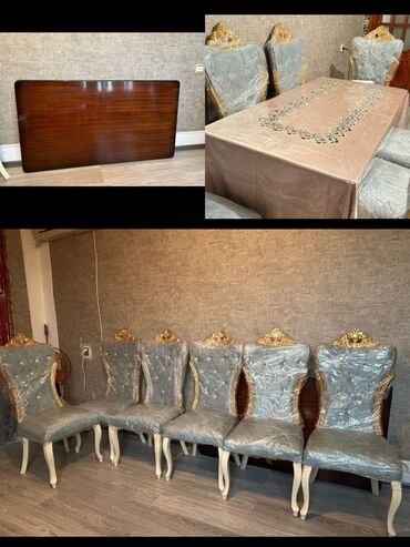 Taburetlər: Masa dəsti stullar yenidi upakovkada, 450₼. Ünvan Xırdalan.(38796)