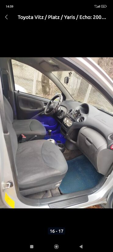 купить маленькую машину для женщины: Автомобиль Toyota Vitz/Platz/Yaris/Echo серебристого цвета
