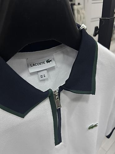 Рубашки: Мужская рубашка, S, M, XL, Lacoste, Новый, цвет - Белый, Самовывоз — 3