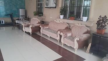 bag divanlari: Divan iki kreslo yaxsi veziyyetde 330azn.unvan Emircan kod3601(Lx) — 1