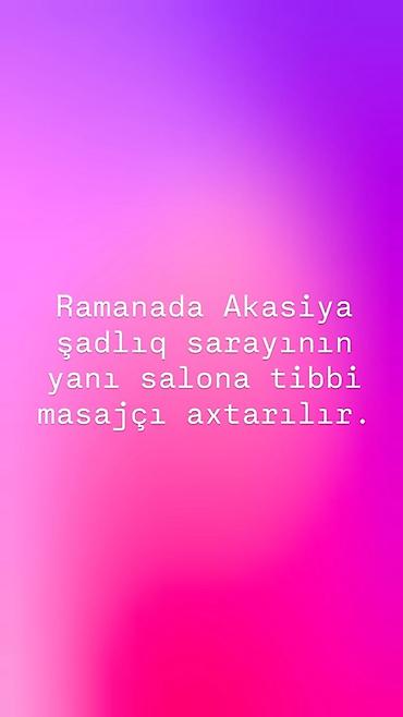 bakı masaj xidməti: Masajist, 1-2 illik təcrübə — 1