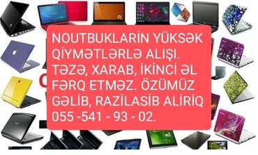 işlənmiş notebook satışı: Xarab, i̇şlənmi̇ş noutbuklar aliriq Bu nömrənin votsapına Və ya bura