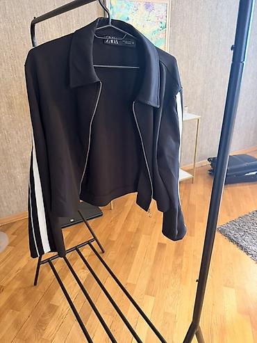 deri kurtka: Qadın üst geyimləri paketi 1) Zara qısa jaket – açıq bej rəng — 6