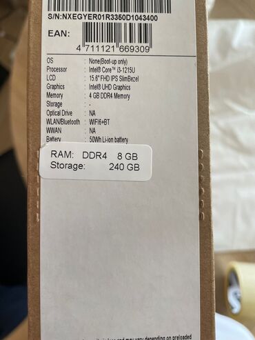 acer nitro 5: Intel Core i3, 8 GB, 15.6 "
