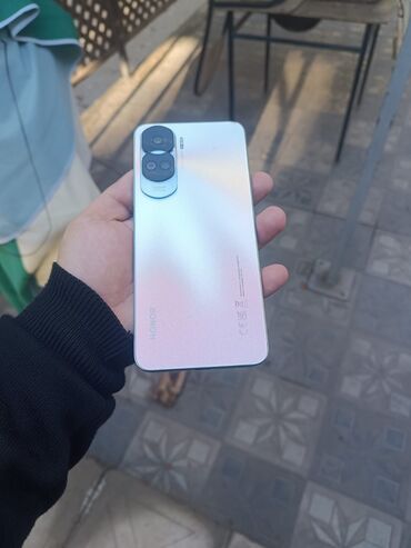 honor x: Honor 90 Lite, 256 GB, rəng - Gümüşü, Sensor, Barmaq izi, İki sim kartlı