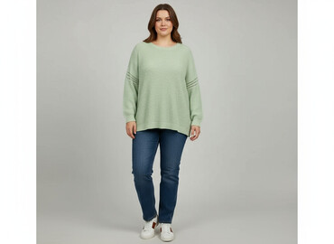 sweter zielony: Bpc bonprix collection, Sweter damski, rozmiar XL