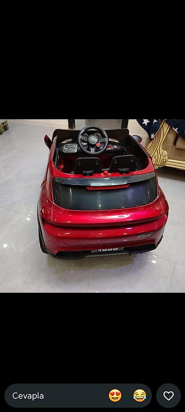 Uşaq dünyası: Uşaq üçün elektriklə işləyən minik maşını – qırmızı rəngdə “Super Car” — 5
