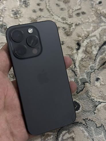 IPhone 15 Pro, Б/у, 128 ГБ, Black Titanium, 80 %