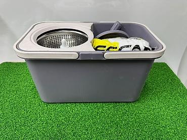 хозяйственная: Ведро для швабры с центрифугой (spin-mop набор) - Прямоугольное ведро — 1